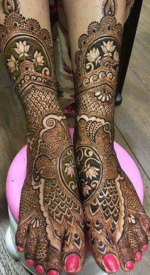 bridal mehndi artist, foot mehndi designs