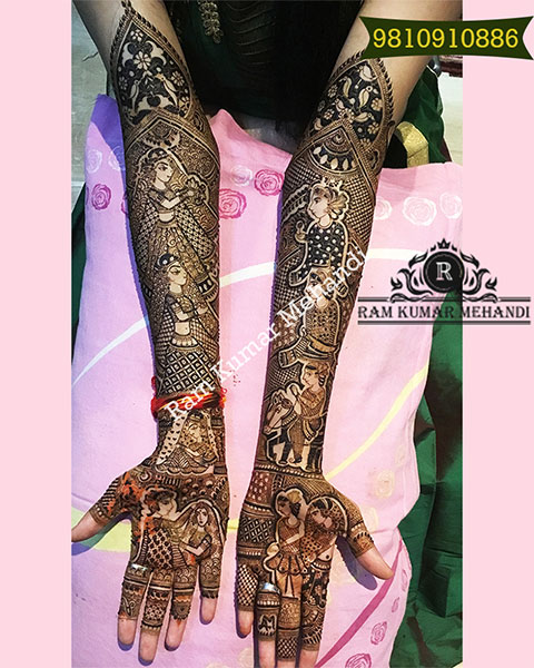 Mehndi Design on Both Hands