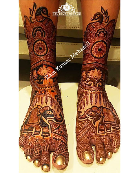 Animal & Bird Mehndi Designs for Legs, best mehndi designs for legs