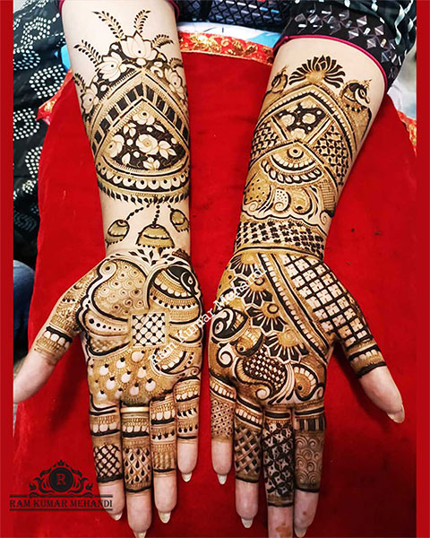 Flowery Mehndi Designs