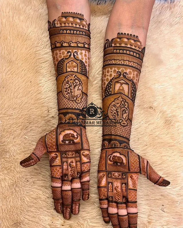 Indian wedding mehndi designs