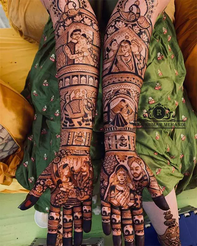 designer bridal mehndi ideas